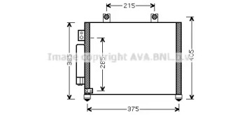 AVA QUALITY COOLING ol5342d -  Конденсатор, кондиционер